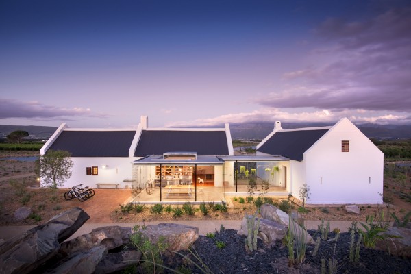 Das Fynbos Cottage bei Sonnenaufgang
