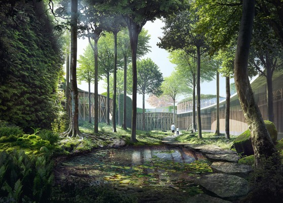 Versunkene Gärten; © Kengo Kuma & Associates, Cornelius Vöge, MASU Planning