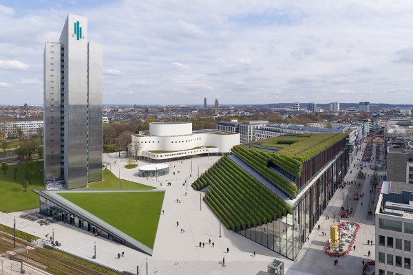 Kö-Bogen II – Europas größte Grünfassade, Düsseldorf, © DNP Architektur