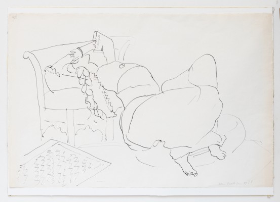 Henri Matisse (1869–1954)  Persane allongée 1928, Tusche auf Papier 33 x 50,5 cm FLORIAN SUNDHEIMER KUNSTHANDEL