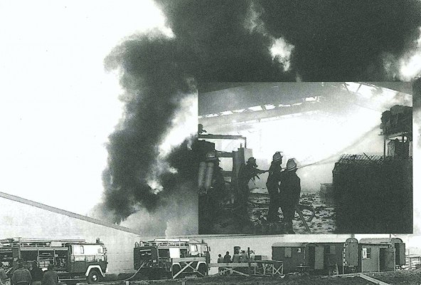 Im Jahr 1982 brannte die erst kurz zuvor fertiggestellte Fertigungshalle in Alsenborn vollständig aus